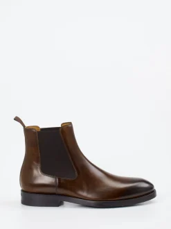 Magnanni – Chelsea Boots aus Kalbleder Dunkelbraun