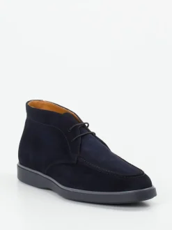 Magnanni – Desert Boots aus Veloursleder dunkelblau