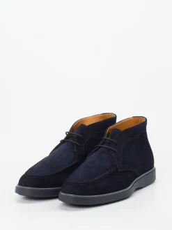 Magnanni – Desert Boots aus Veloursleder dunkelblau