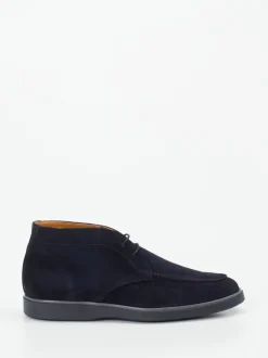 Magnanni – Desert Boots aus Veloursleder dunkelblau