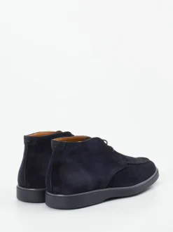 Magnanni – Desert Boots aus Veloursleder dunkelblau