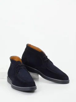 Magnanni – Desert Boots aus Veloursleder dunkelblau