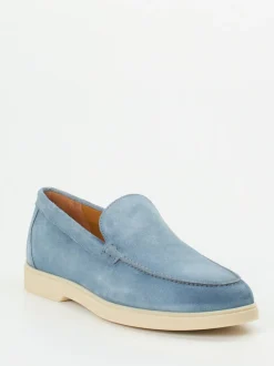 Magnanni – Loafer aus Veloursleder himmelblau
