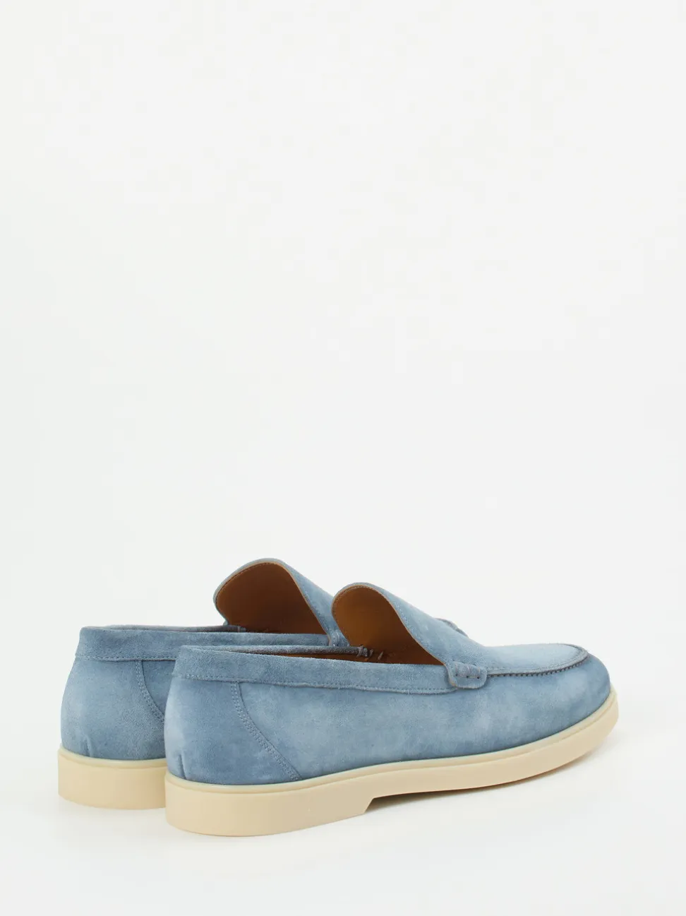 Magnanni – Loafer aus Veloursleder himmelblau