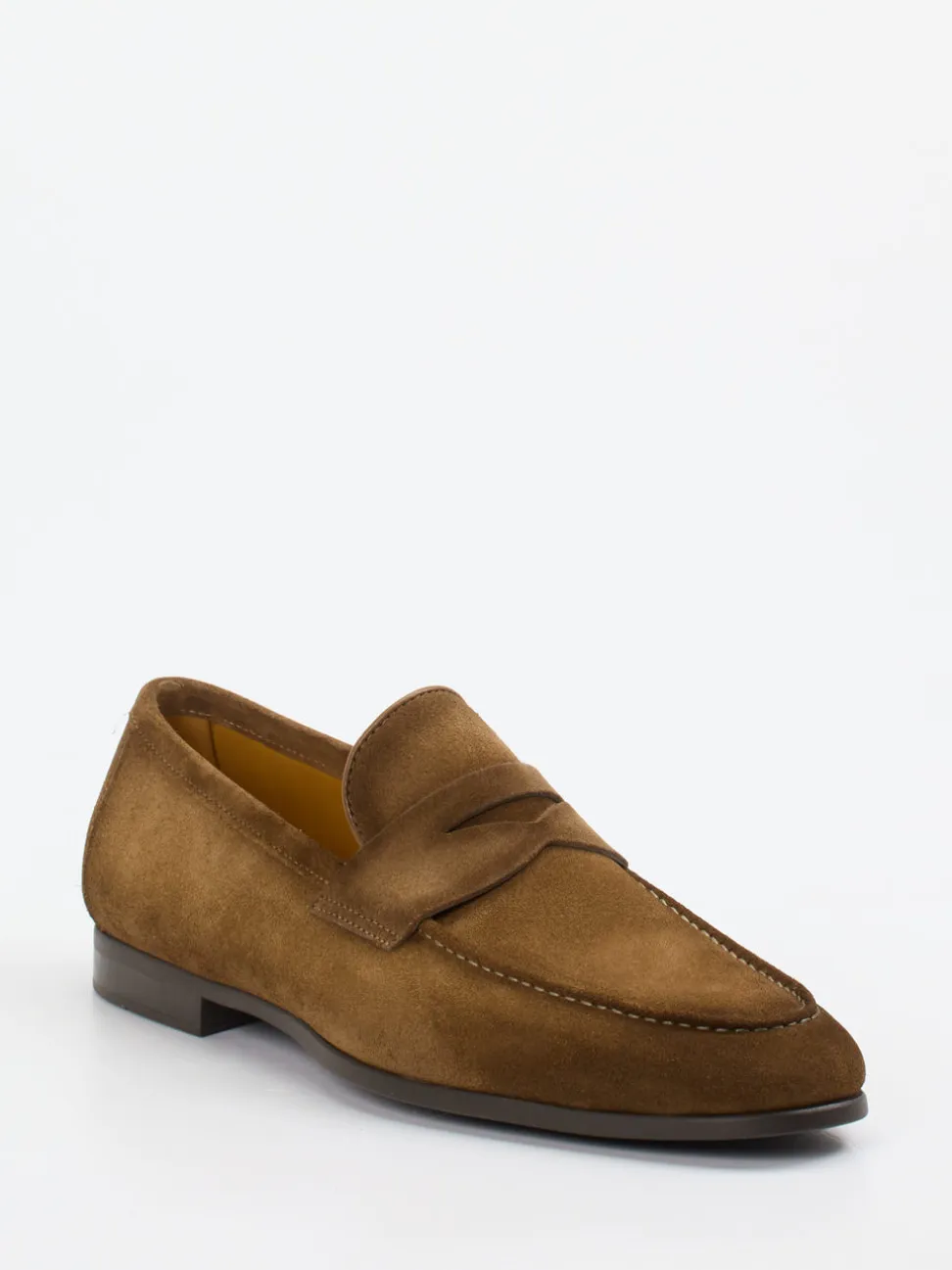 Magnanni – Loafer aus Veloursleder Cognacbraun