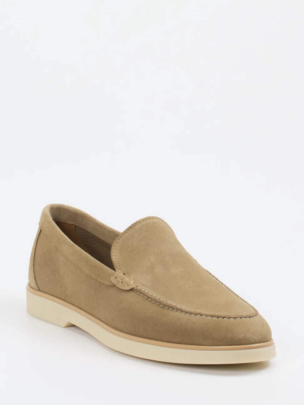 Magnanni – Loafer aus Veloursleder in Beigebraun