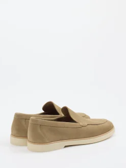 Magnanni – Loafer aus Veloursleder in Beigebraun