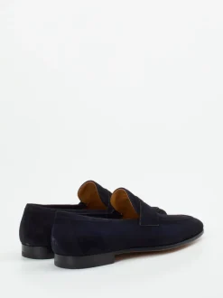 Magnanni – Loafer aus Veloursleder Dunkelblau