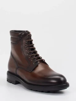 Magnanni – Schnürboots aus Kalbleder Dunkelbraun
