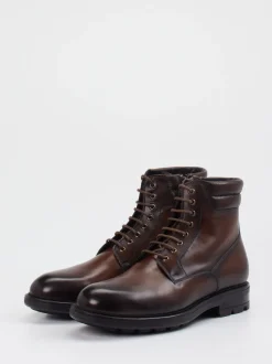 Magnanni – Schnürboots aus Kalbleder Dunkelbraun