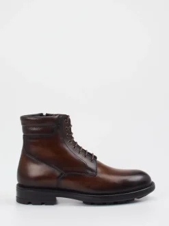 Magnanni – Schnürboots aus Kalbleder Dunkelbraun