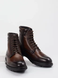 Magnanni – Schnürboots aus Kalbleder Dunkelbraun