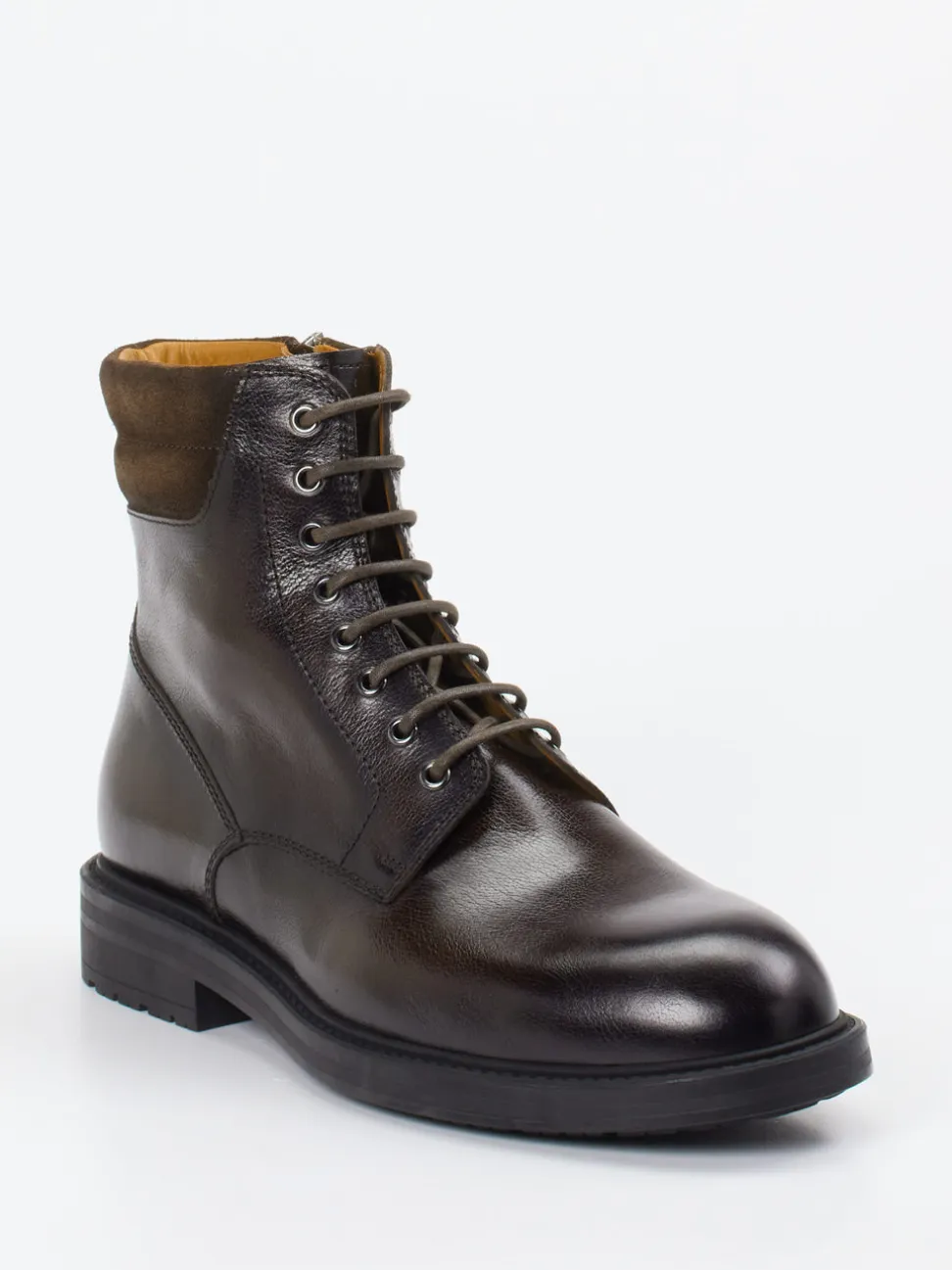 Magnanni – Schnürstiefelette aus Kalbleder Dunkelbraun