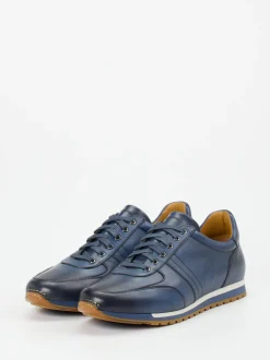 Magnanni – Sneaker aus Kalbleder in Nachtblau