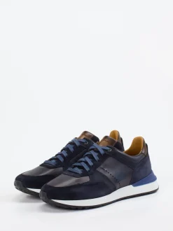 Magnanni – Sneaker aus Nubukleder Dunkelblau