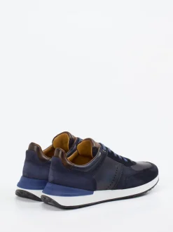 Magnanni – Sneaker aus Nubukleder Dunkelblau