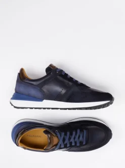 Magnanni – Sneaker aus Nubukleder Dunkelblau