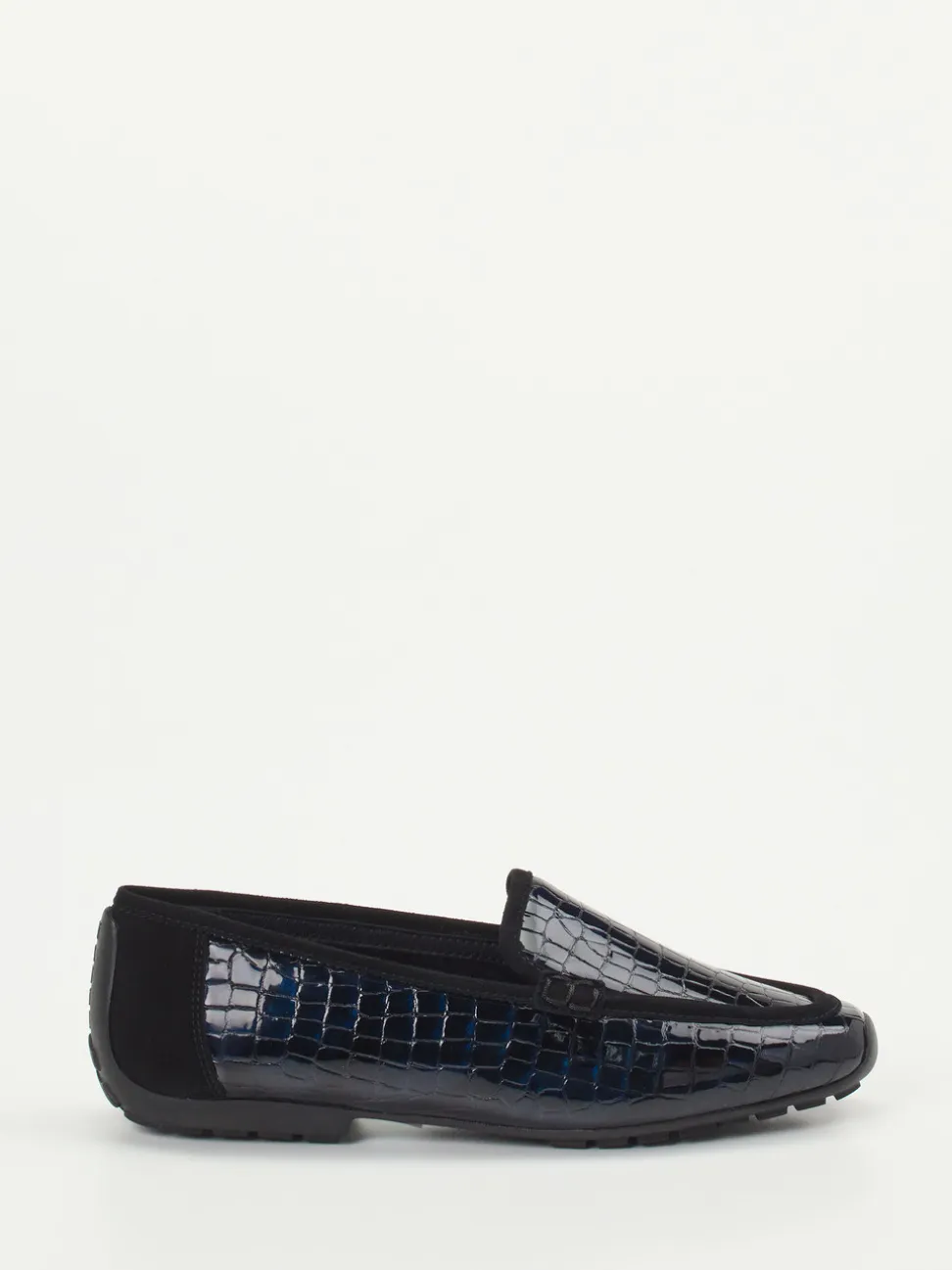 Mania – Loafer aus geprägtem Lackleder blau