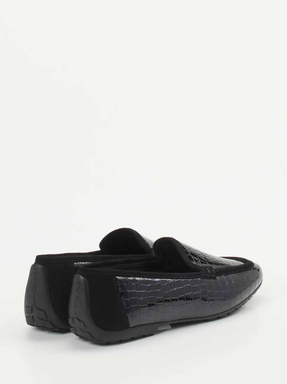 Mania – Loafer aus geprägtem Lackleder blau