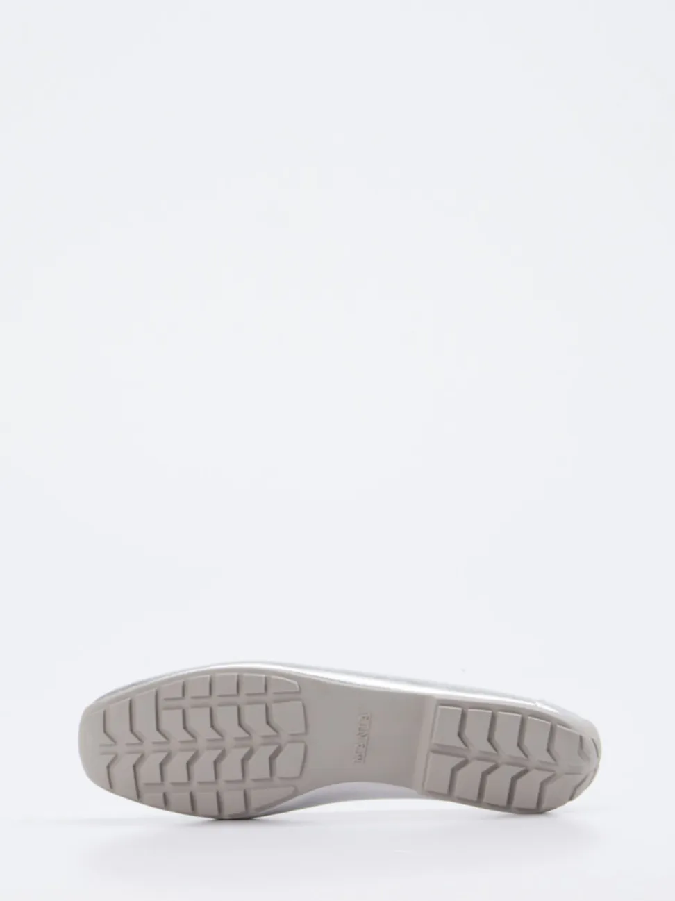 Mania – Loafer aus silbernem Metallicleder