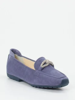 Mania – Loafer aus Veloursleder Lavendelblau