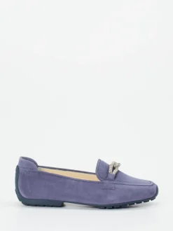 Mania – Loafer aus Veloursleder Lavendelblau