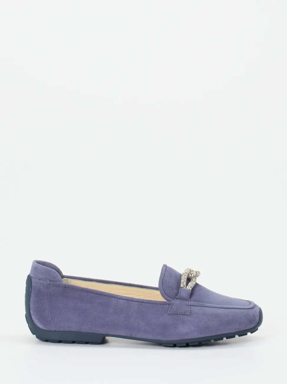 Mania – Loafer aus Veloursleder Lavendelblau