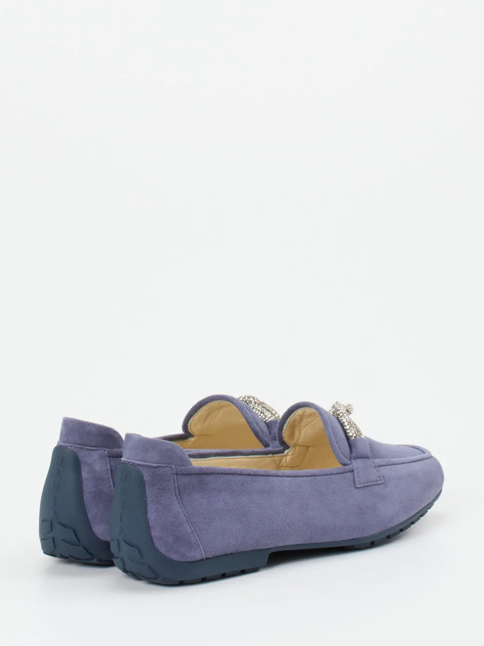 Mania – Loafer aus Veloursleder Lavendelblau