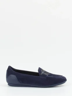 Mania – Loafer aus Veloursleder mit Strassbesatz