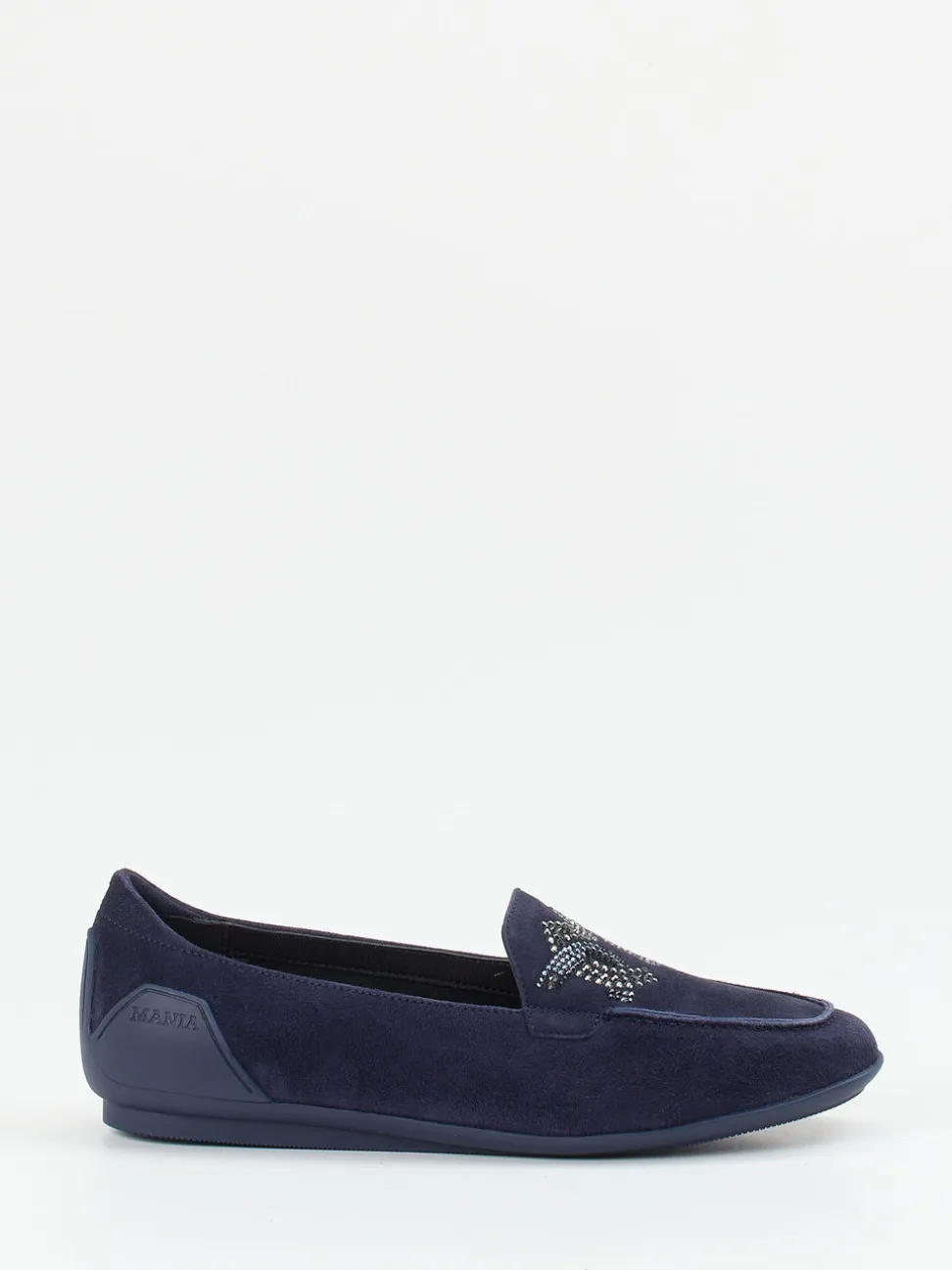 Mania – Loafer aus Veloursleder mit Strassbesatz