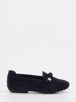 Mania – Loafer aus Veloursleder Dunkelblau