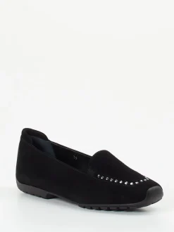Mania – Loafer aus Veloursleder Schwarz