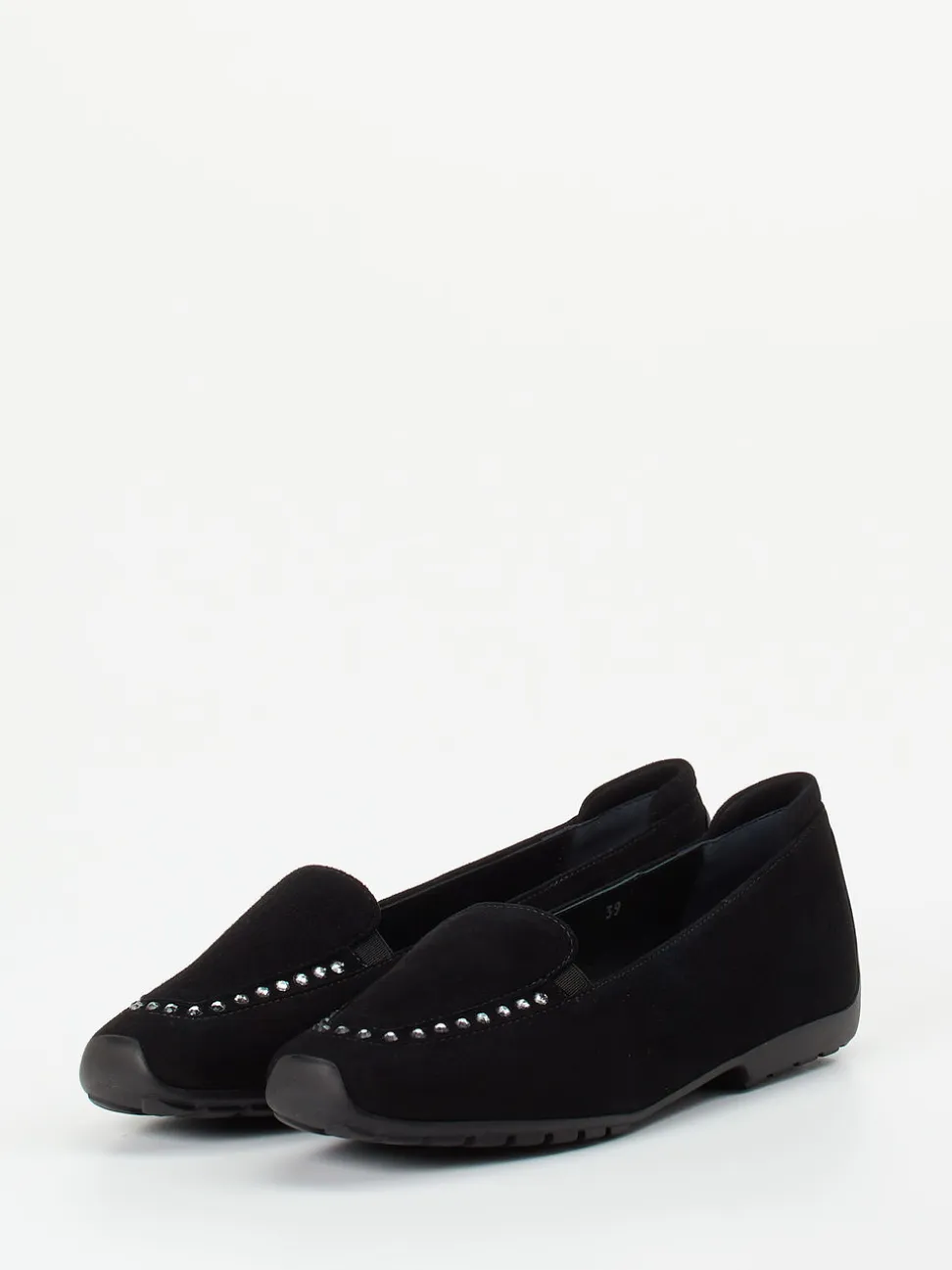 Mania – Loafer aus Veloursleder Schwarz