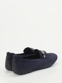 Mania – Loafer aus Veloursleder in Dunkelblau