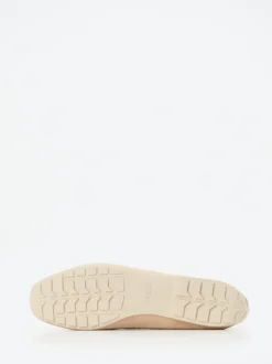Mania – Loafer aus Veloursleder in Beige