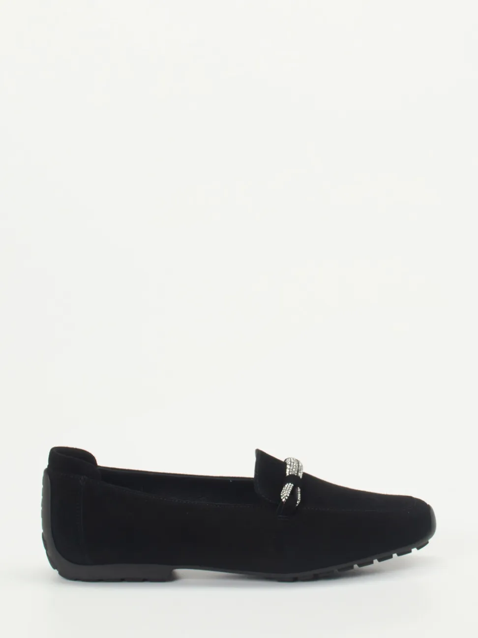 Mania – Loafer aus Veloursleder mit Strassdetail