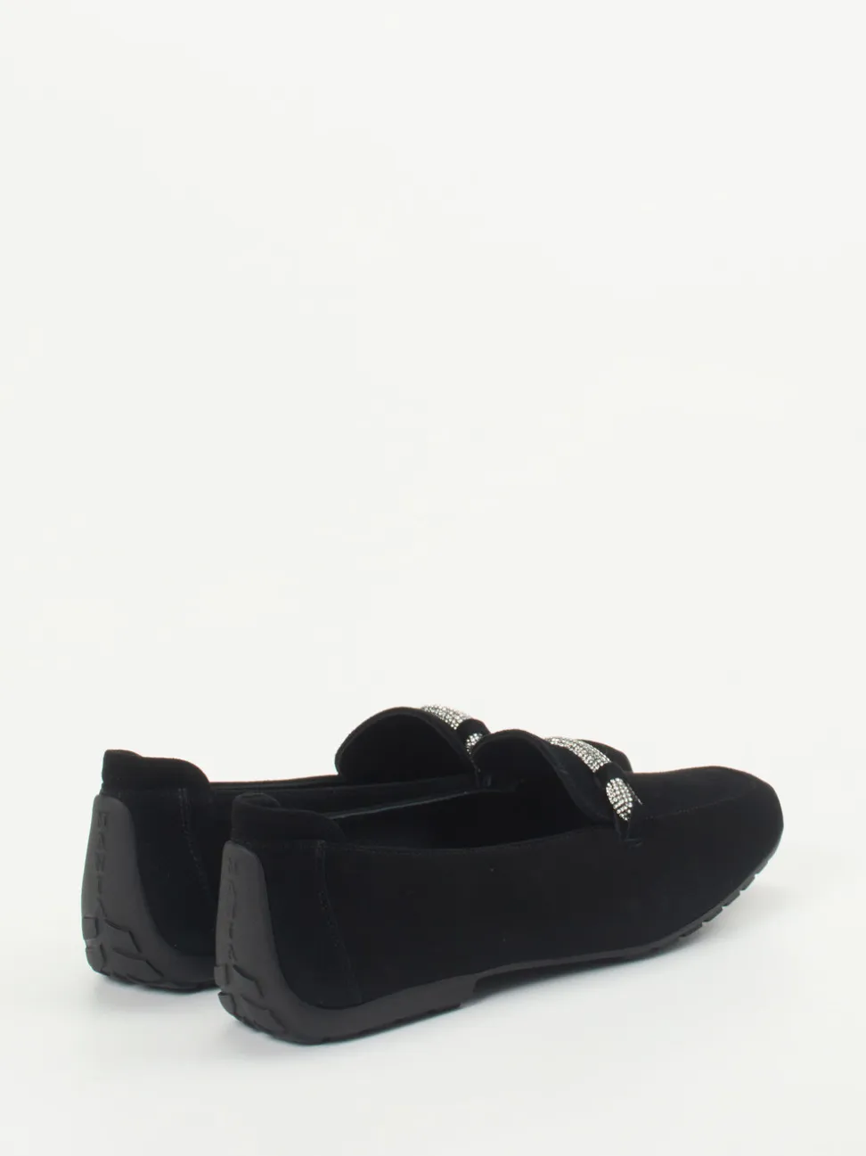 Mania – Loafer aus Veloursleder mit Strassdetail