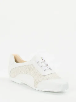 Mania – Low-Top Sneaker aus Lammleder Offwhite