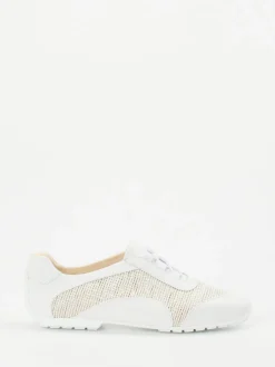 Mania – Low-Top Sneaker aus Lammleder Offwhite