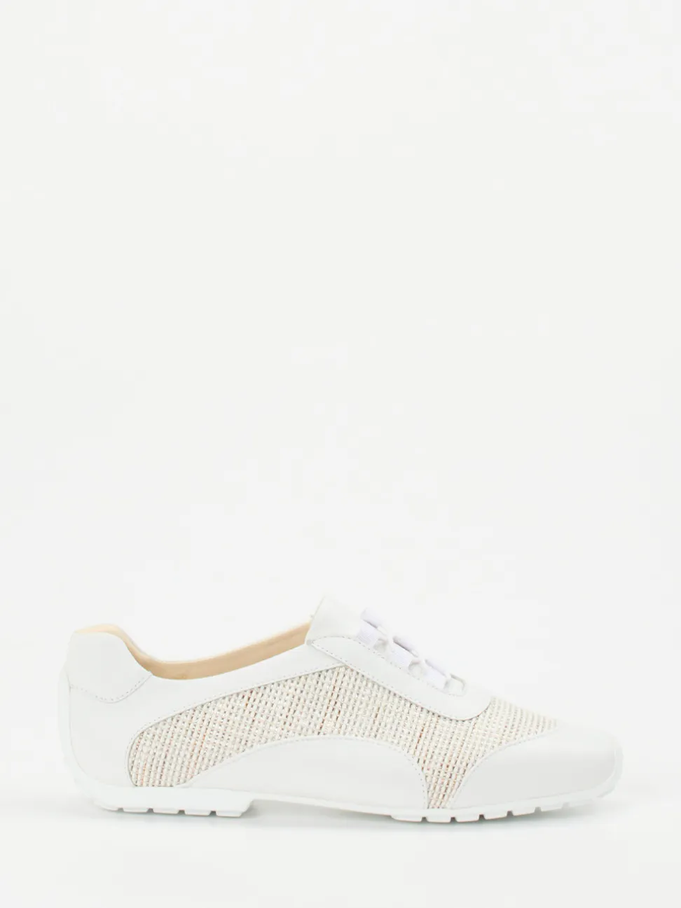 Mania – Low-Top Sneaker aus Lammleder Offwhite