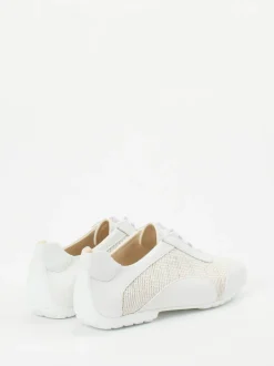 Mania – Low-Top Sneaker aus Lammleder Offwhite
