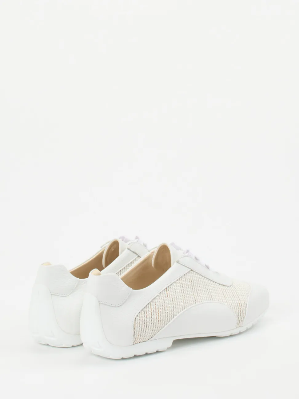 Mania – Low-Top Sneaker aus Lammleder Offwhite