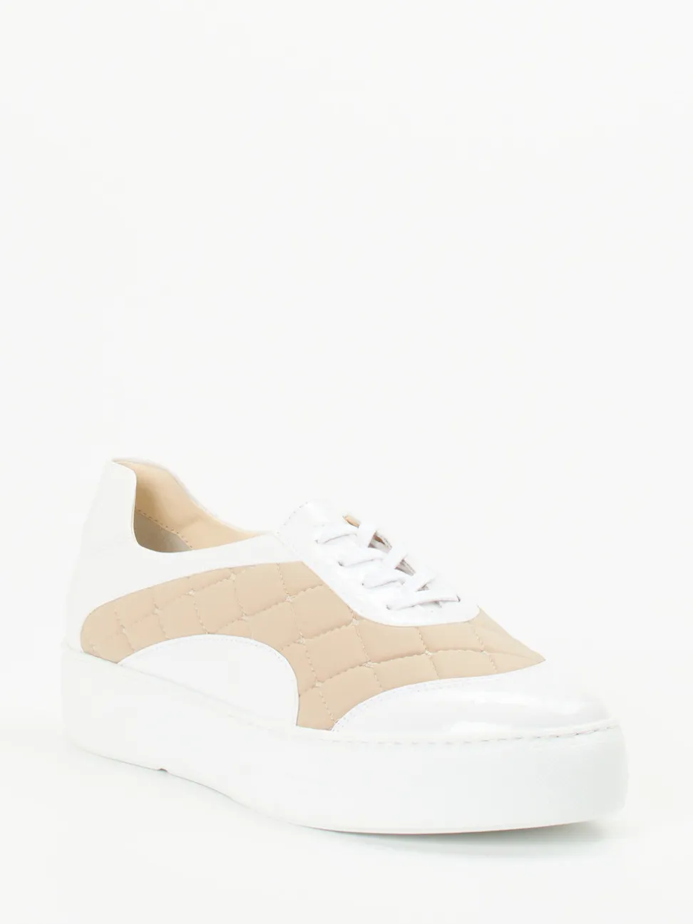 Mania – Sneaker aus Lackleder mit Stepp-Optik