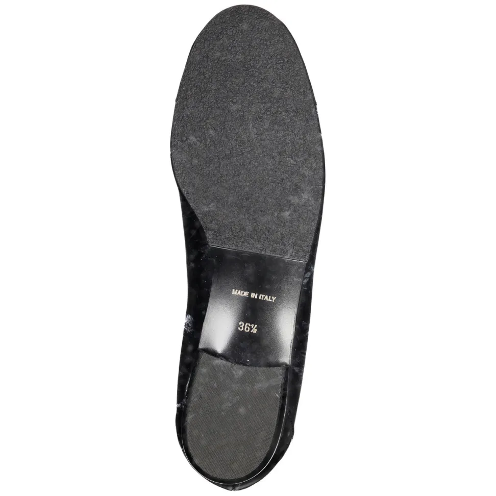 Mannori – Ballerinas aus Lackleder in Schwarz