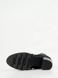 Mannori – Chelsea Boots aus Veloursleder Schwarz