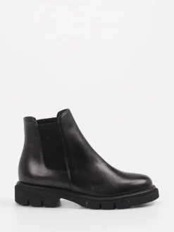 Mannori – Chelsea Boots aus Kalbleder Schwarz