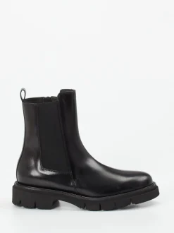 Mannori – Chelsea Boots aus Kalbleder schwarz