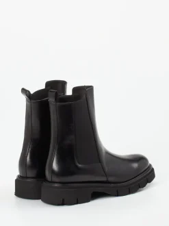 Mannori – Chelsea Boots aus Kalbleder schwarz