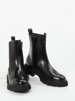 Mannori – Chelsea Boots aus Kalbleder schwarz