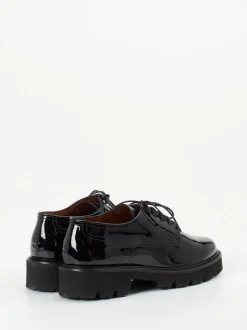 Mannori – Derby-Schuhe aus Lackleder Schwarz